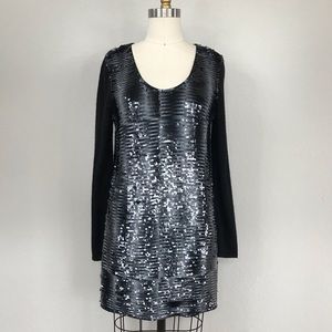 Ports 1961 sequin cashmere sweater tunic